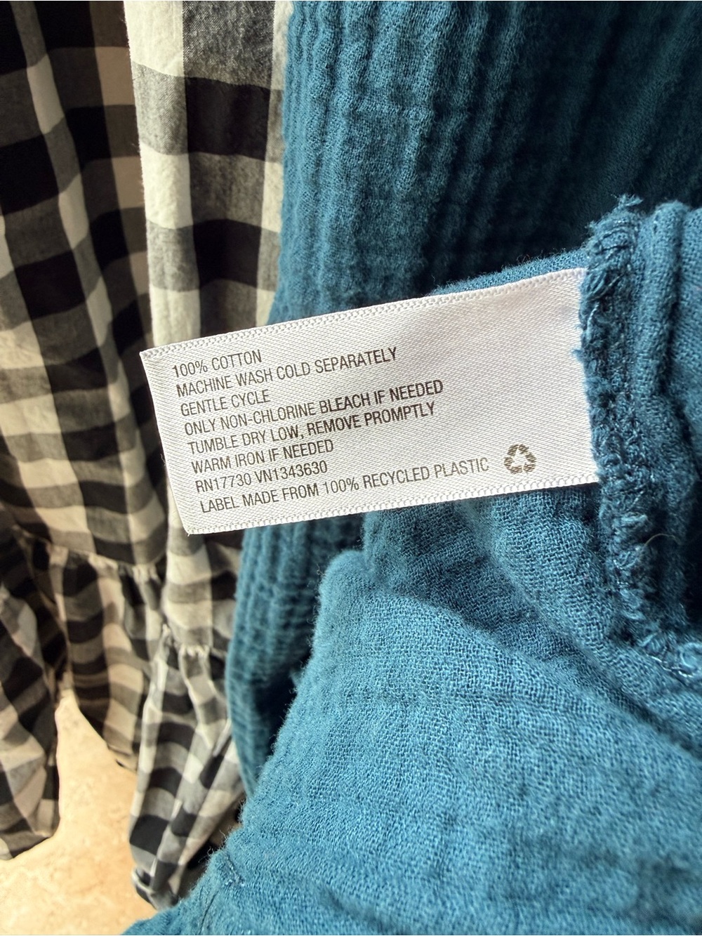 Target Sundresses Lot of Two Influencer Faves Cotton Pockets Teal & B/W Gingham - Picture 8 of 16